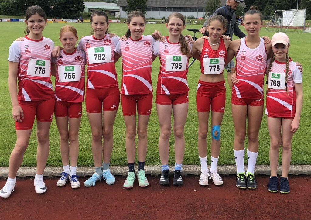 Gruppenfoto der jungen LG-athletinnen