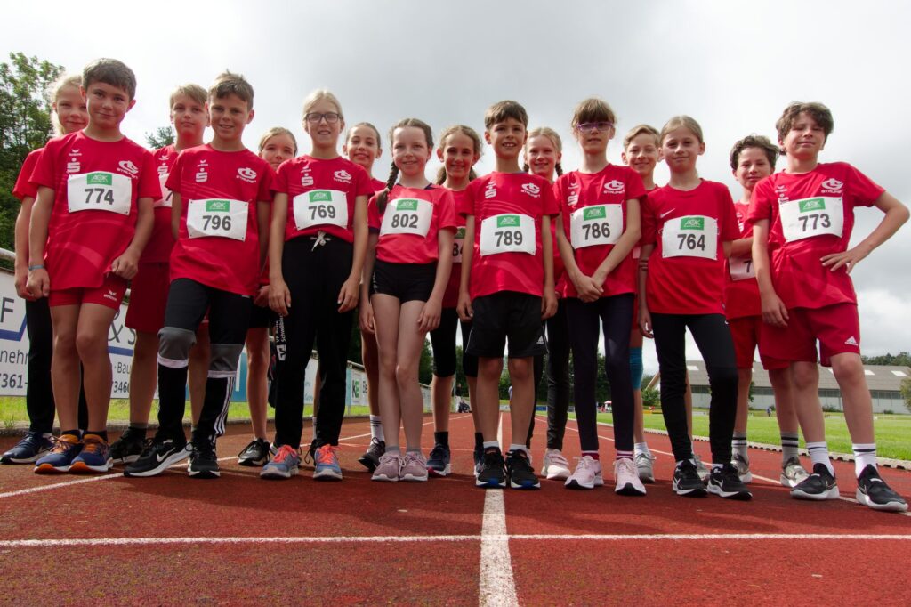 Mannschaftsfoto der U12-Kinder der LG Staufen